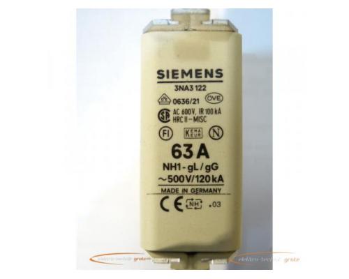 Siemens 3NA3122 NH-Sicherungseinsatz - ungebraucht! - - Bild 2