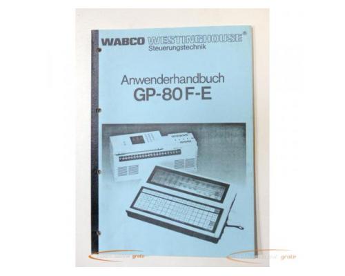 Wabco Anwenderhandbuch GP-80F-E , 62 Seiten Inhalt - Bild 1