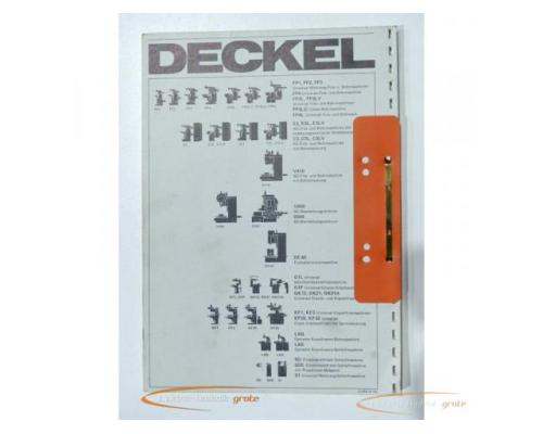 Deckel Betriebsanleitung FP4L Universal Fräs- und Bohrwerk - Bild 2