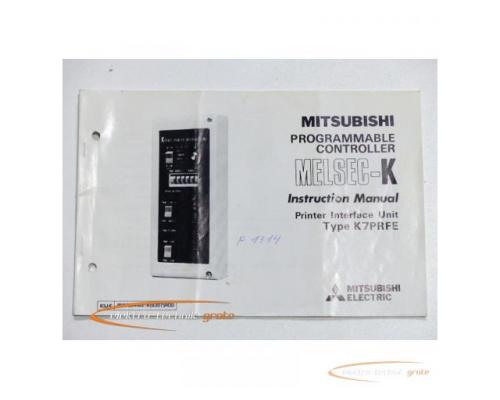 Mitsubishi Bedienungsanleitung / Englisch K7PRFE Printer Interface Unit - Bild 1