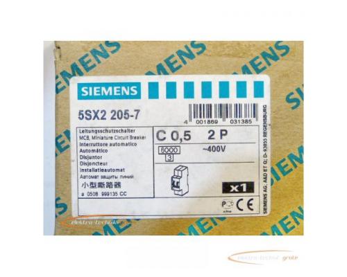 Siemens 5SX2205-7 Leitungsschutzschalter - ungebraucht! - - Bild 2