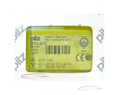 Pilz PZE 5V 3s 24V DC Not-Aus Sicherheitsrelais 474965 - ungebraucht! - - Bild 2