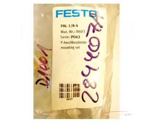 Festo PAL-1/8-4 P-Anschlussleiste 8603 - ungebraucht! - - Bild 2