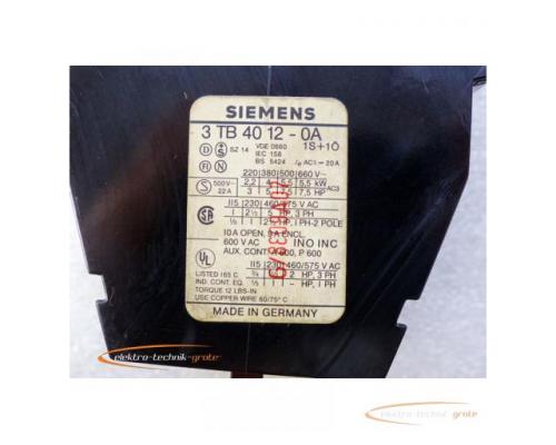 Siemens 3TB4012-0A 1S+1Ö Schütz - Bild 2