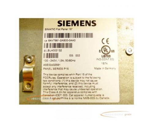 Siemens 6AV7861-2AB00-0AA0 Flat Panel 15" SN:LBU4002132 - Bild 3