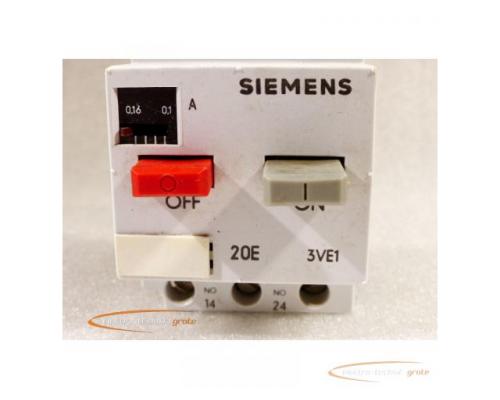 Siemens 3VE1020-2B Motorschutzschalter 0,1 - 0,16 A / 1,9 A - Bild 3