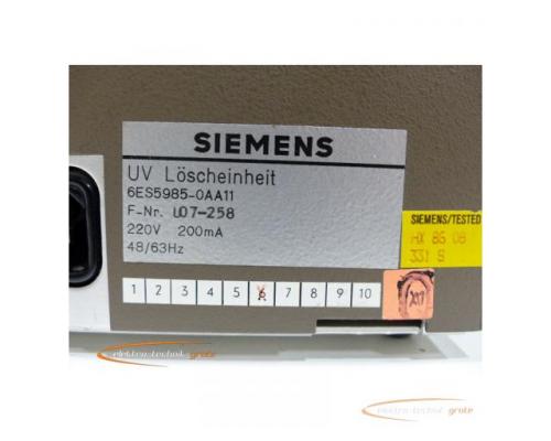 Siemens 6ES5985-0AA11 UV-Löscheinheit für Speichermodule - Bild 3