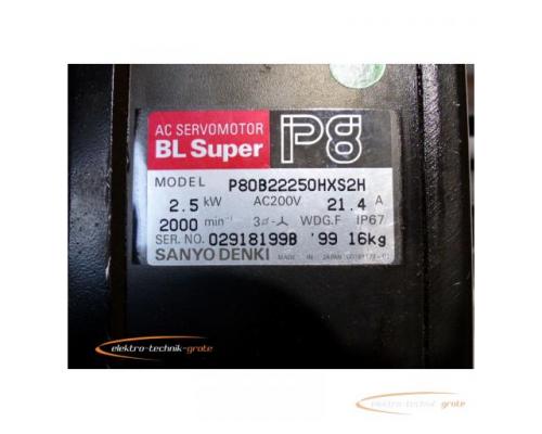 Sanyo Denki P80B22250HXS2H AC Servomotor - ungebraucht! - - Bild 4