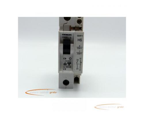 Siemens 5SX2 C8 Sicherungsautomat 230/400V mit 5SX91 HS Hilfsschalter - Bild 2