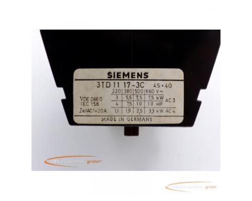 Siemens 2x 3TD1117-3C Schütz mit 2x 3TX6406-0H Überspannungsdiode - Bild 2