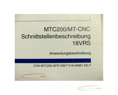 Indramat MTC200/MT-CNC Schnittstellenbeschreibung 18VRS Anwendungsbeschreibung - Bild 3