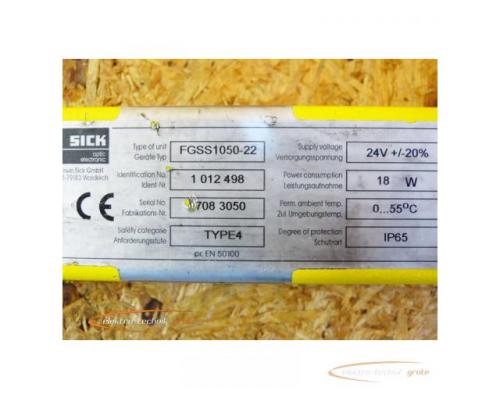 Sick FGSS1050-22 Lichtgitter Sender SN:7083050 - Bild 2