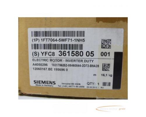 Siemens 1FT7064-5WF71-1NH5 Drehstrom-Servomotor > ungebraucht! - Bild 3