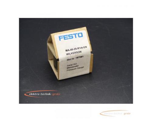 Festo MA-40-25-R1/4-EN Manometer > ungebraucht! - Bild 1