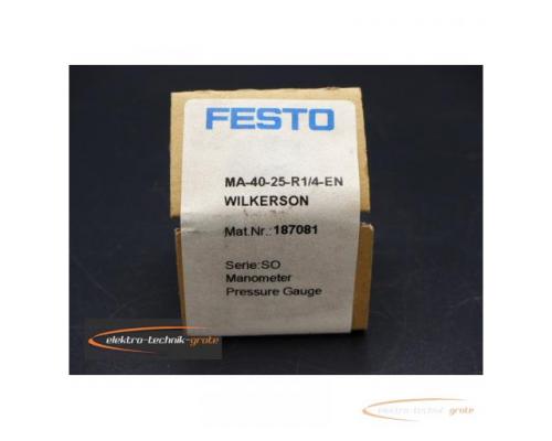 Festo MA-40-25-R1/4-EN Manometer > ungebraucht! - Bild 2