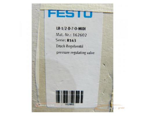 Festo LR-1/2-D-7-0-MIDI Druckregelventil 162602 > ungebraucht! - Bild 2