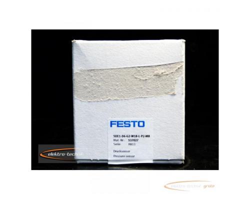 Festo SDE1-D6-G2-W18-L-P2-M8 Drucksensor 537027 > ungebraucht! - Bild 1