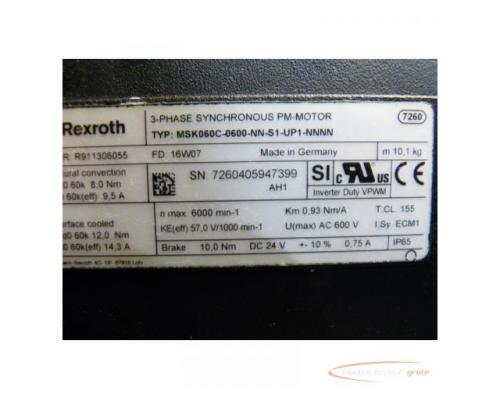 Rexroth MSK060C-0600-NN-S1-UP1-NNNN 3-Phasen Synchron PM-Motor - Bild 2