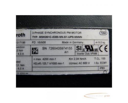 Rexroth MSK061C-0300-NN-S1-UP0-NNNN 3-Phasen Synchron PM-Motor - Bild 2