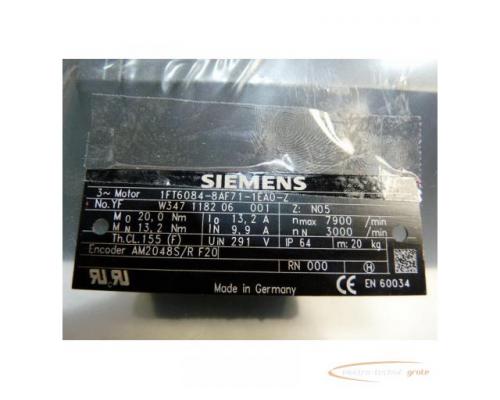 Siemens 1FT6084-8AF71-1EA0 - Z Synchron-Servomotor > ungebraucht! - Bild 6