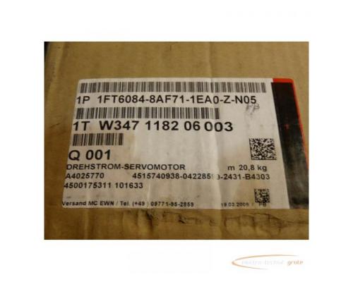 Siemens 1FT6084-8AF71-1EA0 - Z Synchron-Servomotor > ungebraucht! - Bild 5