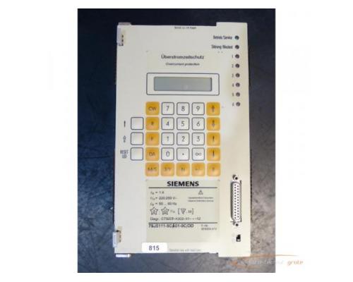 Siemens 7SJ5111-5CA01-0C / DD Überstromzeitschutz - Bild 1