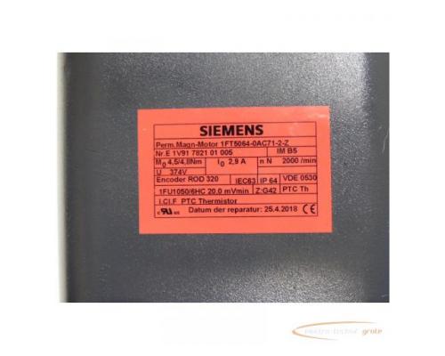 Siemens 1FT5064-0AC71-2-Z Permanent-Magnet Motor > mit 12 Monaten Gewährleistung auf ausgetauscht - Bild 5