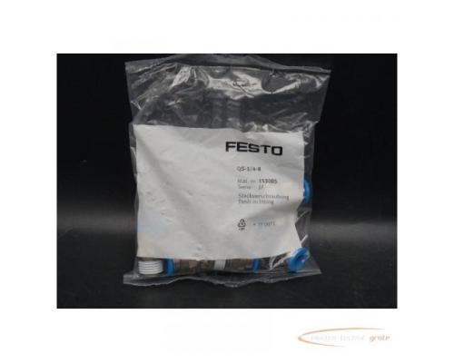 Festo QS-1/4-8 Steckversch. Mat.-Nr.: 153005 VPE 10 St. > ungebraucht! - Bild 1