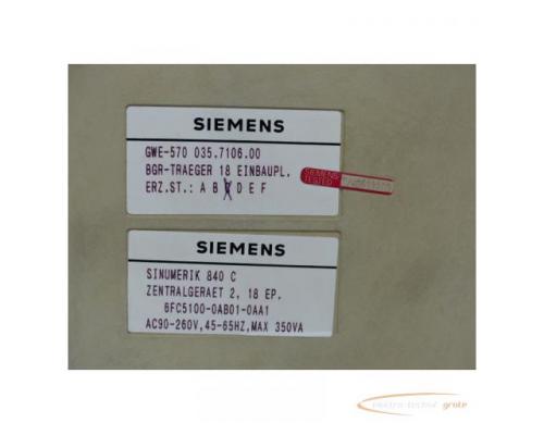 Siemens 6FC5100-0AB01-0AA1 Zentralgerät, ohne Karten und Lüfter - Bild 4