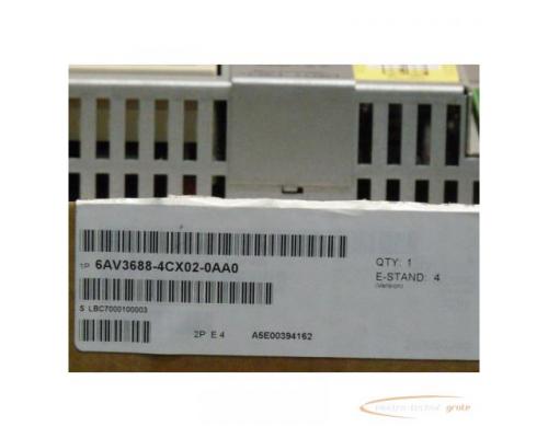 Siemens 6AV3688-4CX02-0AA0 SN:LBC7000100003 PP17-I PROFI safe E-Stand 4 - Bild 4