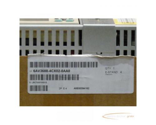 Siemens 6AV3688-4CX02-0AA0 SN:LBC7000100015 PP17-I PROFI safe E-Stand 4 - Bild 4