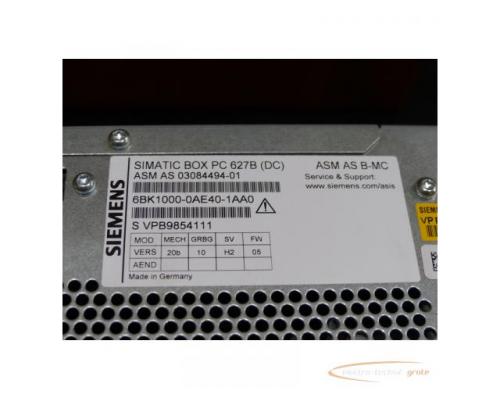 Siemens 6BK1000-0AE40-1AA0 Box PC 627B (DC) SN:VPB9854111, ohne Festplatte - Bild 5