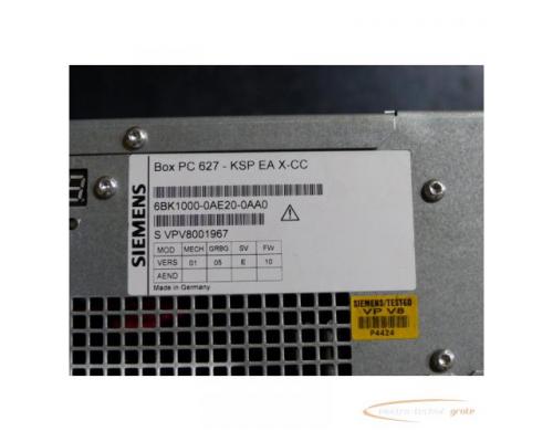 Siemens 6BK1000-0AE20-0AA0 Box PC 627-KSP EA X-CC SN:VPV8001967 , ohne Festplatte - Bild 5