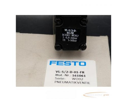 Festo VL-5/2-D-01-FR Pneumatikventil 161061 > ungebraucht! - Bild 4