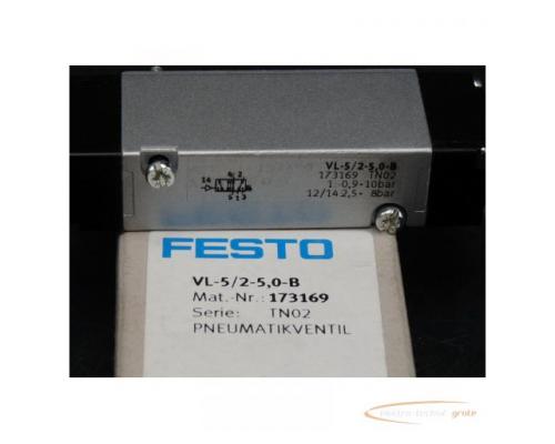 Festo VL-5/2-5,0-B Pneumatikventil 173169 > ungebraucht! - Bild 3