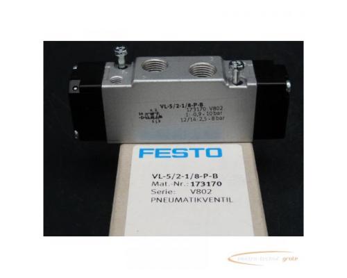 Festo VL-5/2-1/8-P-B Pneumatikventil 173170 > ungebraucht! - Bild 3