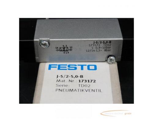 Festo J-5/2-5,0-B Pneumatikventil 173172 > ungebraucht! - Bild 3