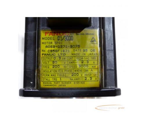 Fanuc A06B-0371-B075 AC Servo Motor - Bild 5