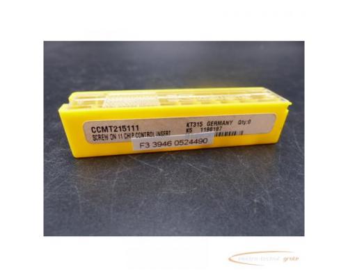 Kennametal CCMT215111 Wendeschneidplatten KT315 VPE 9 stk. > ungebraucht! - Bild 1