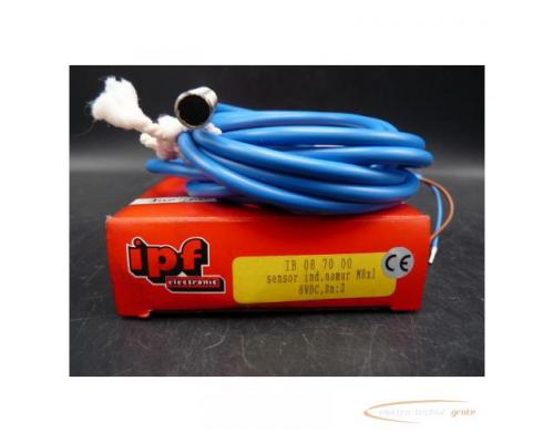 ipf IB 08 70 00 indukt.SensorM8x1 8V DC,Sn:2,2m Kabel,VA > ungebraucht! - Bild 2