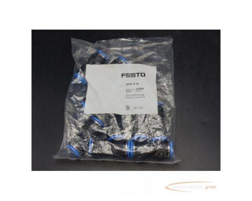 Festo QS-B-12-10 Steckverbindung 130968 VPE 10 Stück > ungebraucht! - Bild 1