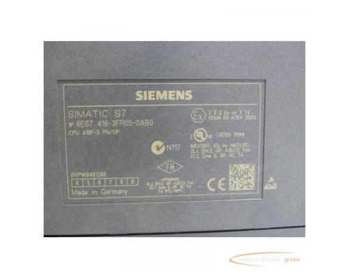 Siemens 6ES7416-3FR05-0AB0 S7-400, CPU 416F-3 PN/DP > neuwertig + getestet! - Bild 6