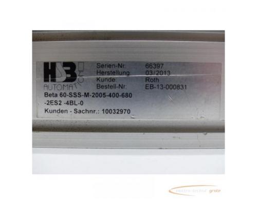 HSB Automation Beta 60-SSS-M-2005-400-680-2ES2-4BL-0 Mechanische Lineareinheit - Bild 6