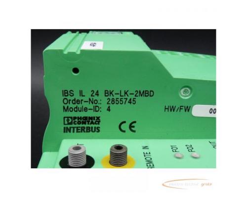 Phoenix Contact IBS IL 24 BK-LK-2MBD No. 2855745 Module-ID 4 - Bild 4