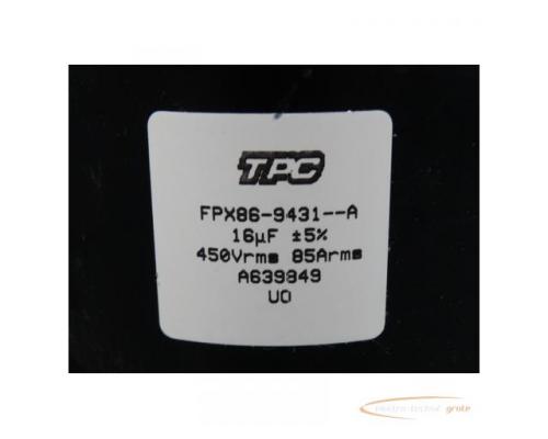 TPC FPX86 -9431--A 16uF 450Vrms 85Arms Kondensator > ungebraucht! - Bild 4