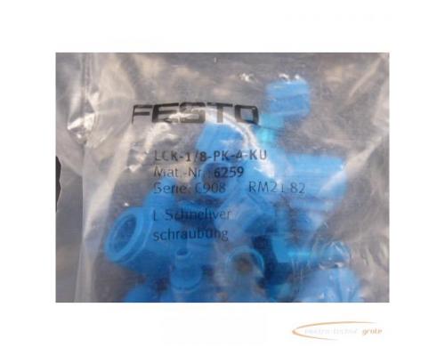 Festo LCK-1/8-PK-4-KU L-Schnellverschraubung 6259 VPE 10 stk > ungebraucht! - Bild 2