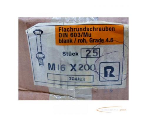 69x DIN 603 Flachrundschrauben M16 x 200 > ungebraucht! - Bild 2