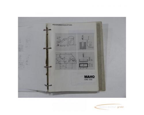 Maho Programmieranleitung für Maho Steuerung CNC 532 - Bild 2