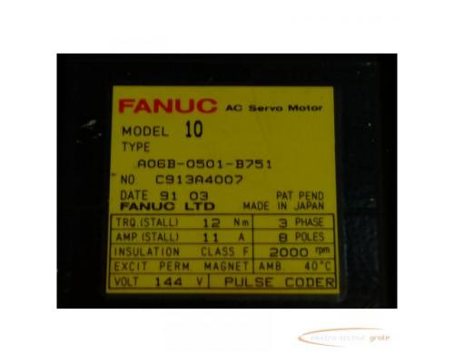 Fanuc A06B-0501-B751 AC Servo Motor - Bild 4