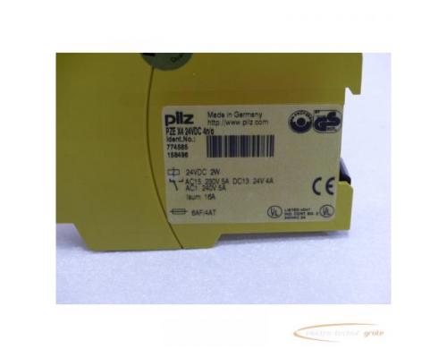 Pilz PZE X4 24VDC 4n/o Kontakterweiterungsblock Id. 774585 SN 158496 - Bild 2